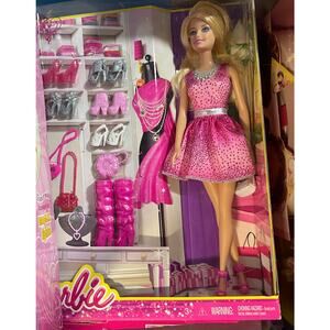 Mattel 2013 Barbie Doll And Shoes Giftset Every Girl Needs Shoes